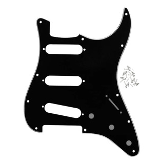 Pickguard Stratocaster Sss Negro 3 Capas Pickguard Stratocaster Sss Negro 3 Capas