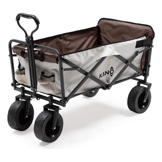 Carro De Transporte Plegable Kano Sherpa 2.0 Tapa Abatible Color Beige