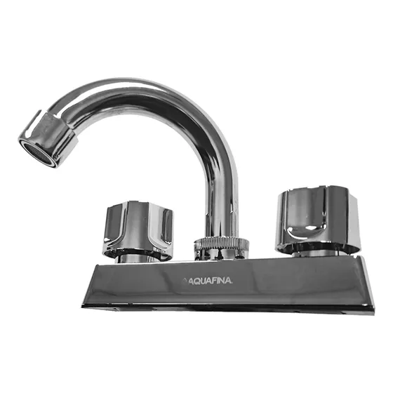 Grifo Para Lavamanos Cromado 4 Vástago Plástico