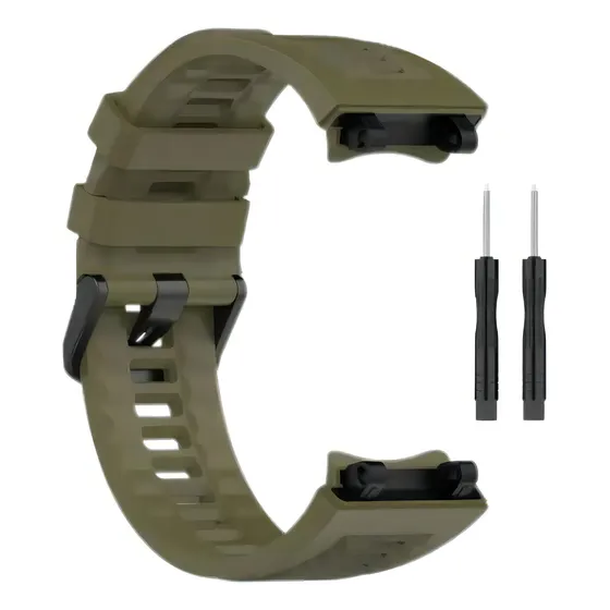 Pulseira Compatível Xiaomi Amazfit T-rex 2 A2170 02 Chaves Cor Verde