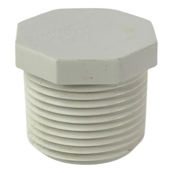 Tapon O Tapa Pvc 1 Macho De Rosca X4 Unidades