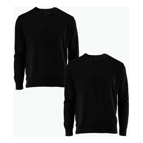 Sweater Hombre Cuello Redondo Pack X 2 Del S Al Xxl Premium