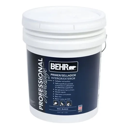 Primer Sellador Behr Vinil/acrilico Blanco Int/ext 18.92 Lts