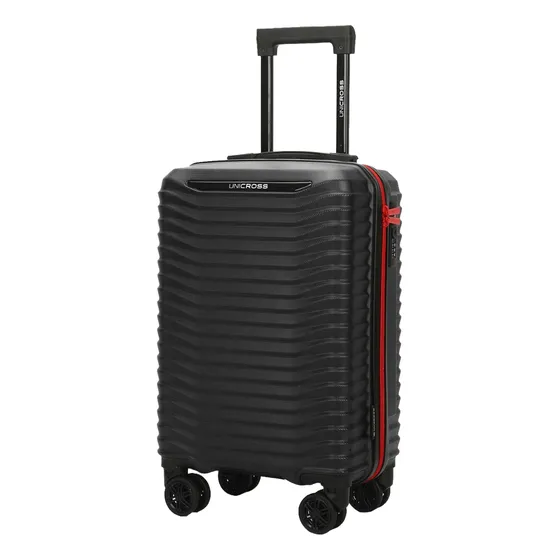 Valija Maleta Carry On De Cabina Para Viaje Rigida Liviana 20 Ruedas 360 Abs Unicross 62.2076 Color Negro
