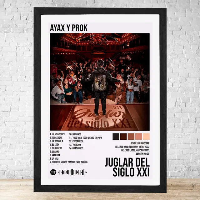 Cuadro Ayax Y Prok Juglar Del Siglo Xxi 30x40 Cm C487