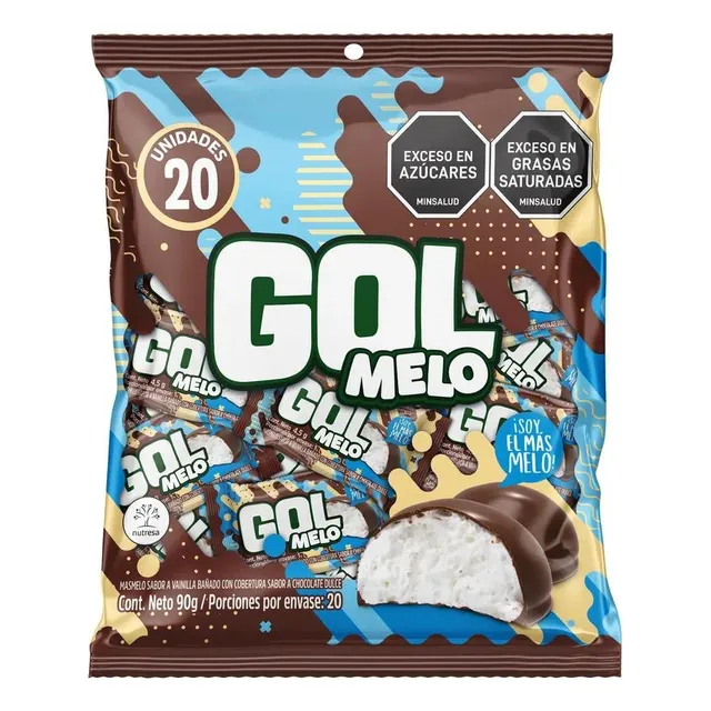 Chocolatina Gol Melo Masmelo
