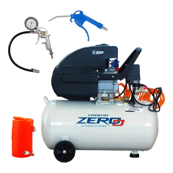 Compresor Zero 42l 1.8hp con kit de 3 piezas incluido ZECO42K