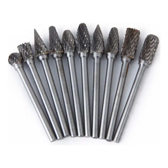 Kit De 10 Limas Rotativas Portátiles De Carburo De