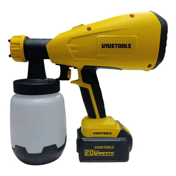 Pistola Inalambrica P/pintar 1000ml 20v 4ah 120v Uyustools