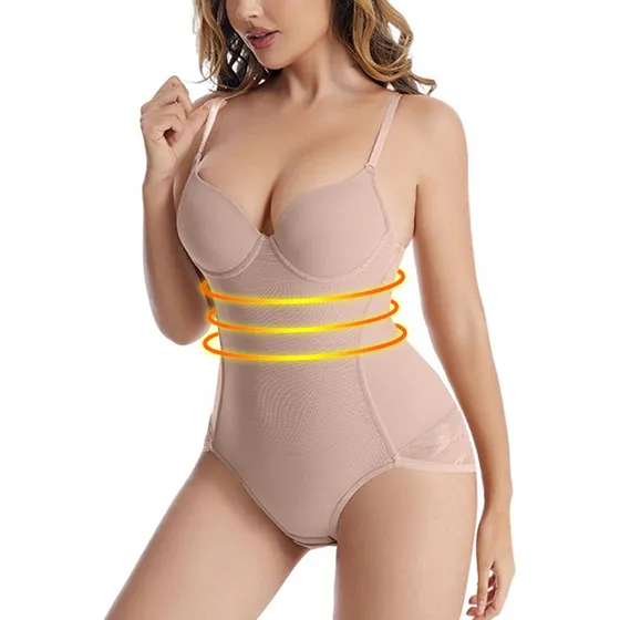 Body Faja Invisible Tipo Colombiana Con Sostén Y Broches