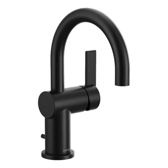 Monomando Para Lavabo Moen Cia 6221bl Negro Mate