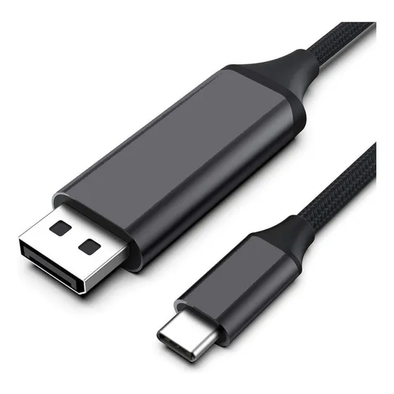 Cabo Usb-c Para Displayport Hdmatters: Experiência 4k@60hz, 1.20m De Liberdade. Robustez, Versatilidade & Design Superior. Tecnologia E Durabilidade Ao Seu Alcance!