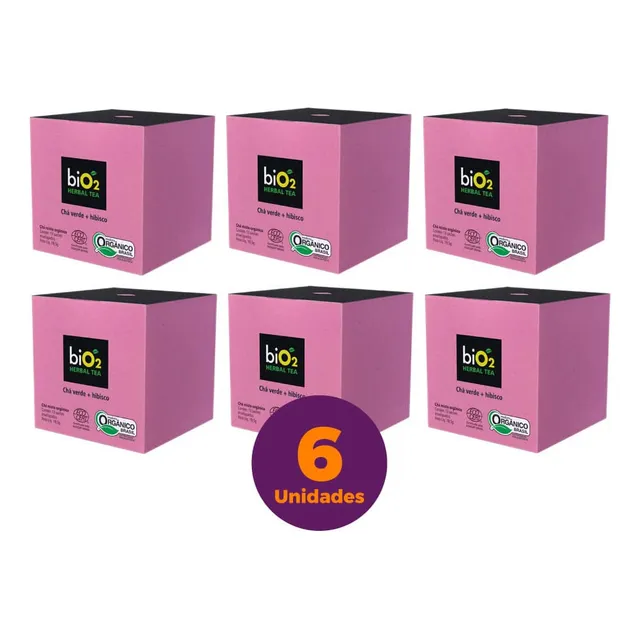 Kit Com 6 ChĂĄs Verde E Hibisco OrgĂąnico Bio2 Herbal Tea Kit Com 6 ChĂĄs Verde E Hibisco OrgĂąnico Bio2 Herbal Tea
