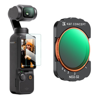 K&f Dji Osmo Pocket 3 Variável Nd2-32 Densidade Neutra K&f Dji Osmo Pocket 3 Variável Nd2-32 Densidade Neutra