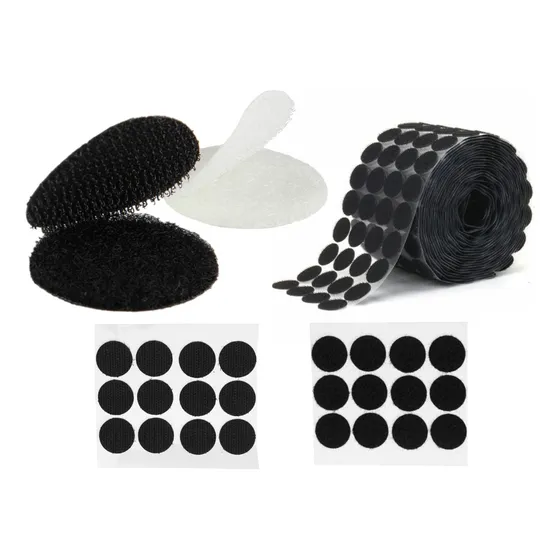 Círculos Velcro Adhesivo Cierre Mágico 2.5cm 12 Pares