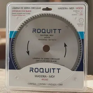 Disco Corte Lamina Circular 250mm 10 Polegadas 100 Dentes Widea P/ MDF Roquitt Prateado