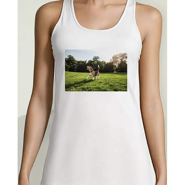 Musculosa Mujer Perros 4 Perro Rubio Lengua Afuera