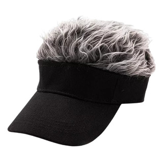 . Boné Com Cabelo Falso Boné De Beisebol Chapéu De Viseira . Boné Com Cabelo Falso Boné De Beisebol Chapéu De Viseira