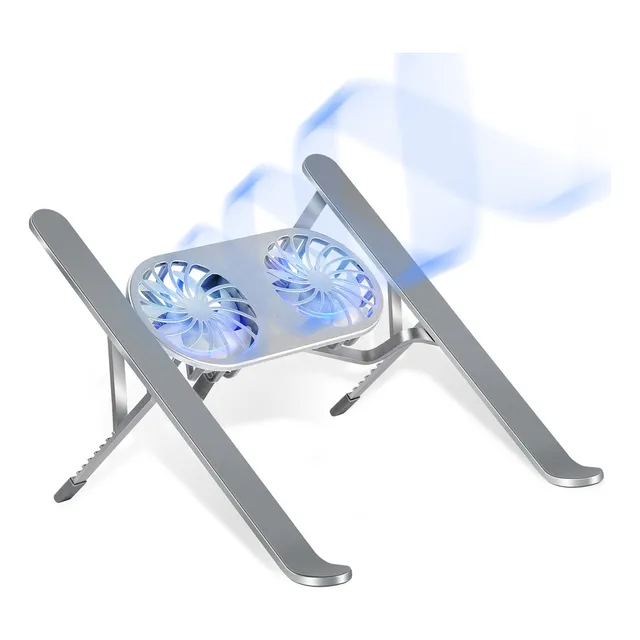 Portable Soporte De Refrigeración Laptop Con 2 Ventiladores
