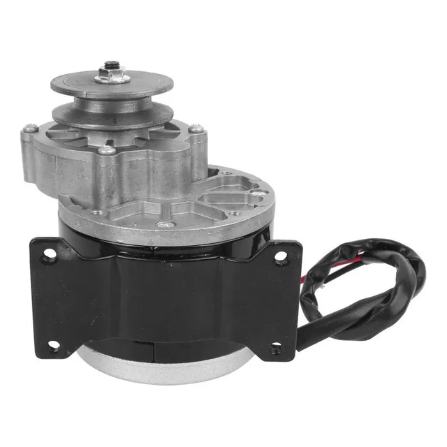 Motor Con Engranaje De Metal De 12v Y 250w, Polea De Correa 