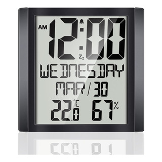 Threeh Relógio De Parede Relógio De Mesa Com Temperatura, U Threeh Relógio De Parede Relógio De Mesa Com Temperatura, U