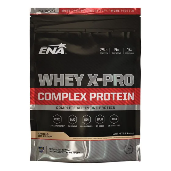 Ena Whey X Pro 453gr Proteina Potenciada - Sabor Vainilla