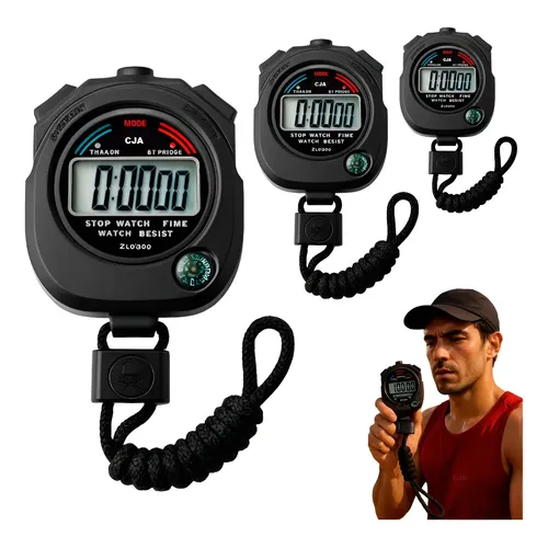 Stopwatch Seiko S141 With 300 Memory And 3 Display Panels