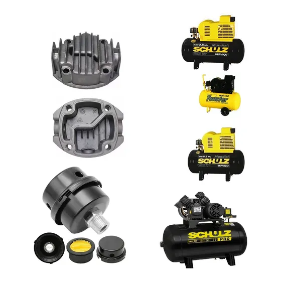 Tampa Do Cilindro P/compressor Csv 10 E 2,6 5,2 7,4 Schulz