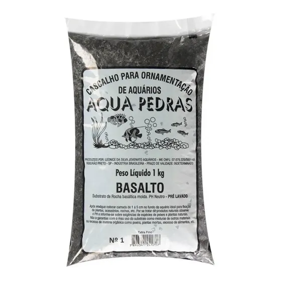 Substrato Basalto Nº1 Para Aquário 1kg