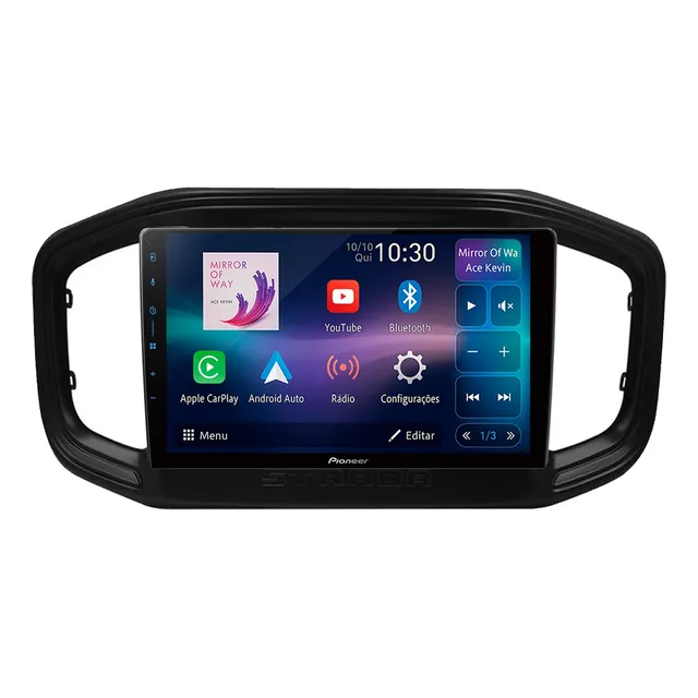 Multimidia Pioneer Fiat Strada 20/25 9p Carplay Android
