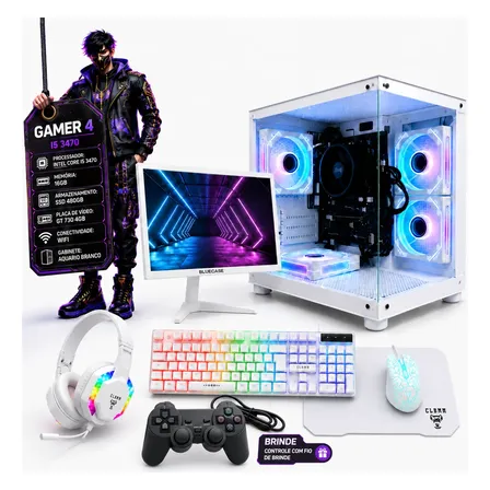 Pc Gamer Completo I5 16gb Ssd 480gb Gt730 4gb Monitor Wi-fi 480 Gb 16 Gb Nvidia Geforce Gt730 4gb Ddr3
