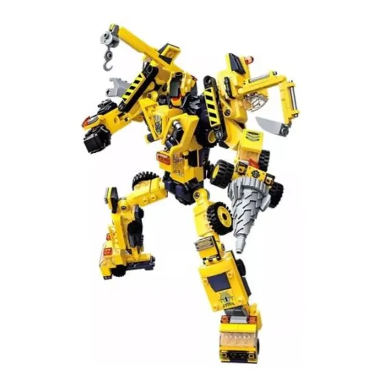 Bloques Transformer Figura De Acción Maquinas 6 En 1