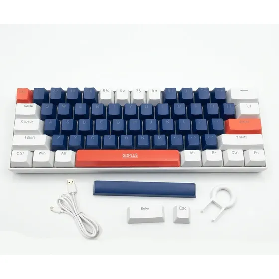 Teclado Mecanico Gamer 60% Rgb Español Hot-swap T60 Usb-c