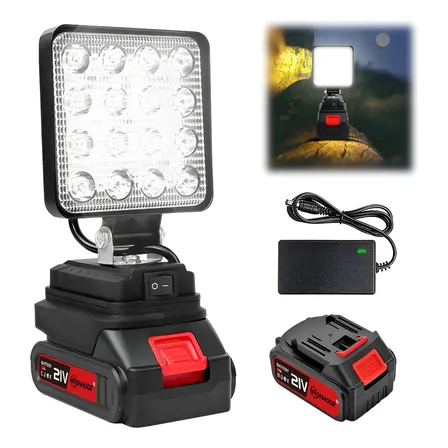 Reflector Led Lamparas Recargable Luz Trabajo Y Camping Carcasa Negro Reflector Led Lamparas Recargable Luz Trabajo Y Camping Carcasa Negro