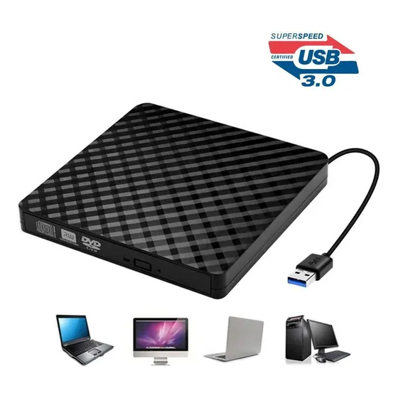 Unidad De Cd Y Grabadora Externa, Ultra Thin Dvd Writer