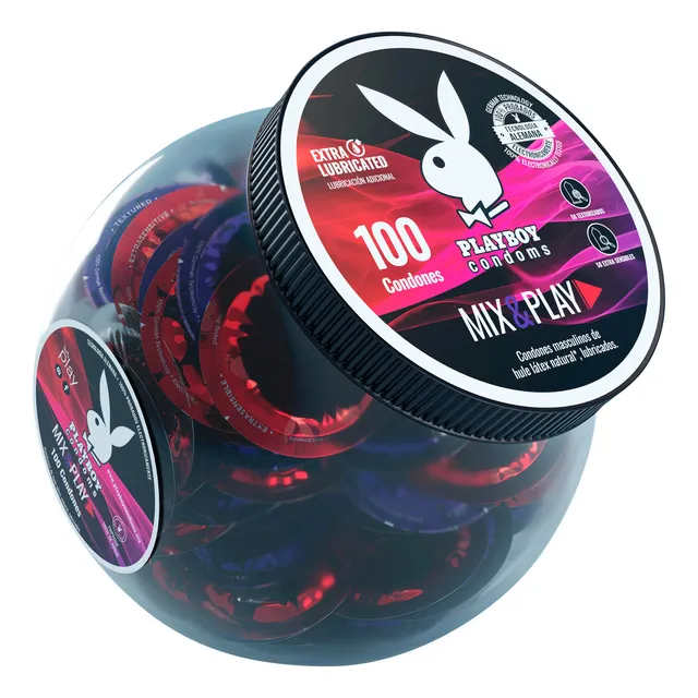 Preservativos Condones Playboy Condoms Mix&play Con 100 Pzas