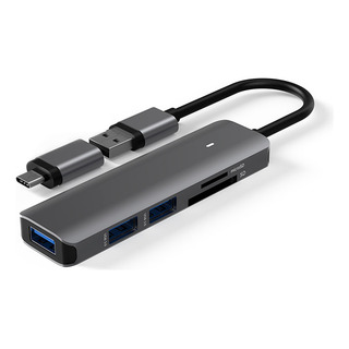 Hub Dock Tipo C Cuatro En Uno (usb3.0* 4): Base 5 En 1 Con S Hub Dock Tipo C Cuatro En Uno (usb3.0* 4): Base 5 En 1 Con S