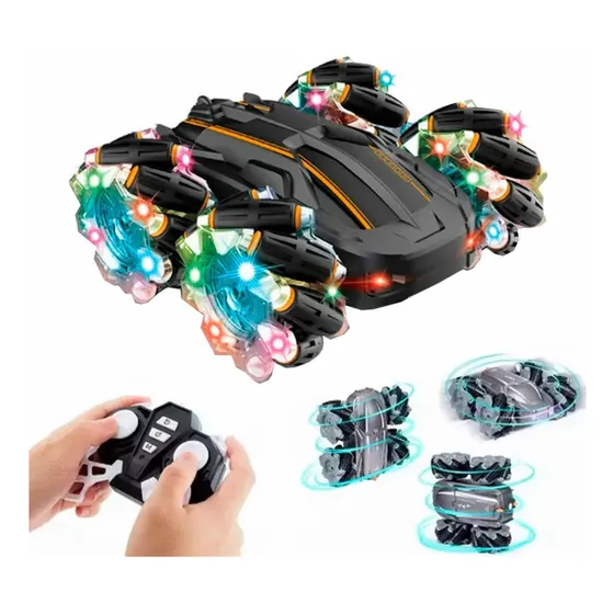 Auto Con Control Con Rotación 360° Recargable Terreno Luces