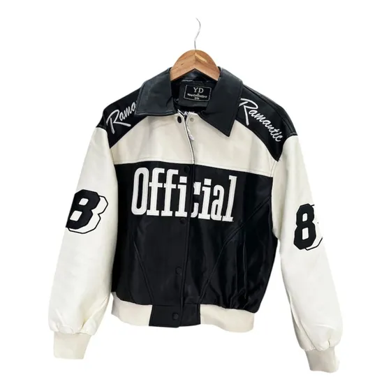 Campera Eco Cuero Universitaria Mujer Lisa Tendencia 