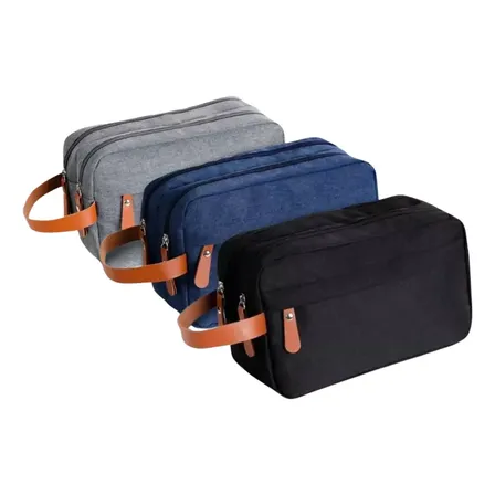 Necessaire Unissex Luxo Viagem Trabalho Organizador Academia Preto