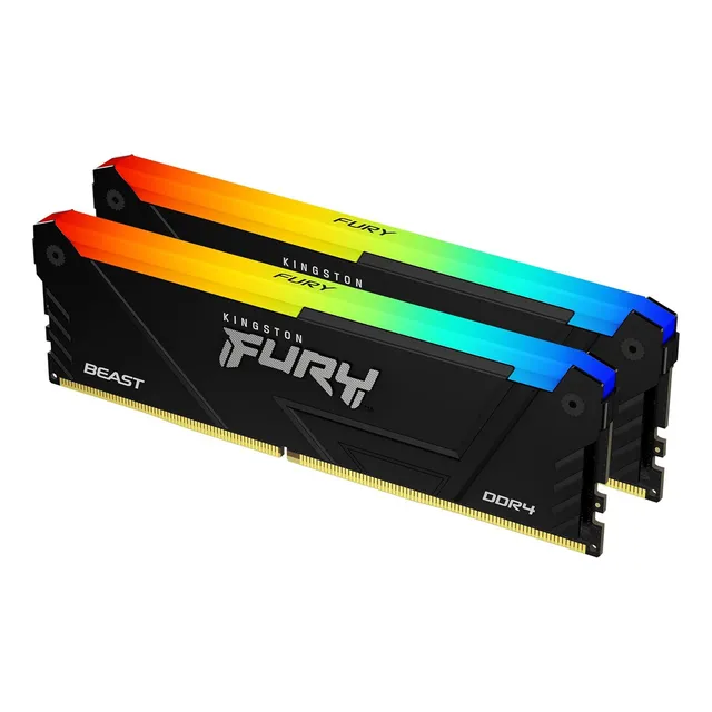 Kingston Fury Beast Black Rgb Ddr4 Memoria Gamer Para Pc16gb