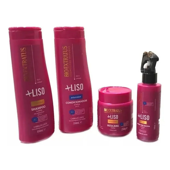 Kit Bio Extratus Mais Liso Sem Frizz 3x Mais Lisos 4produtos