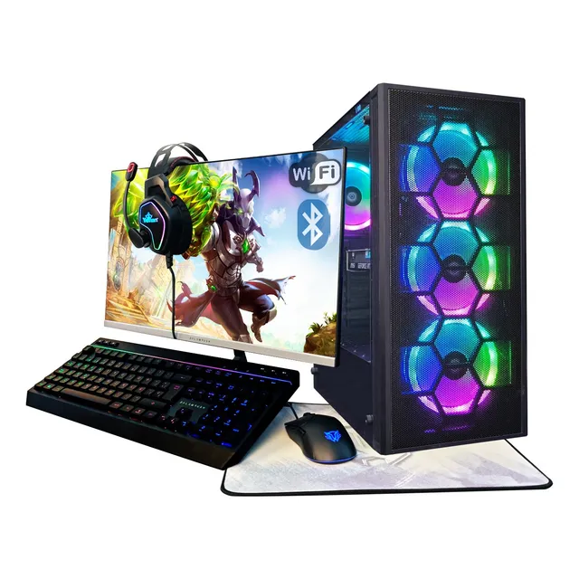 Pc Gamer Completa Ryzen 5 32gb 1tb Ssd Rtx 3050 Monitor Wifi