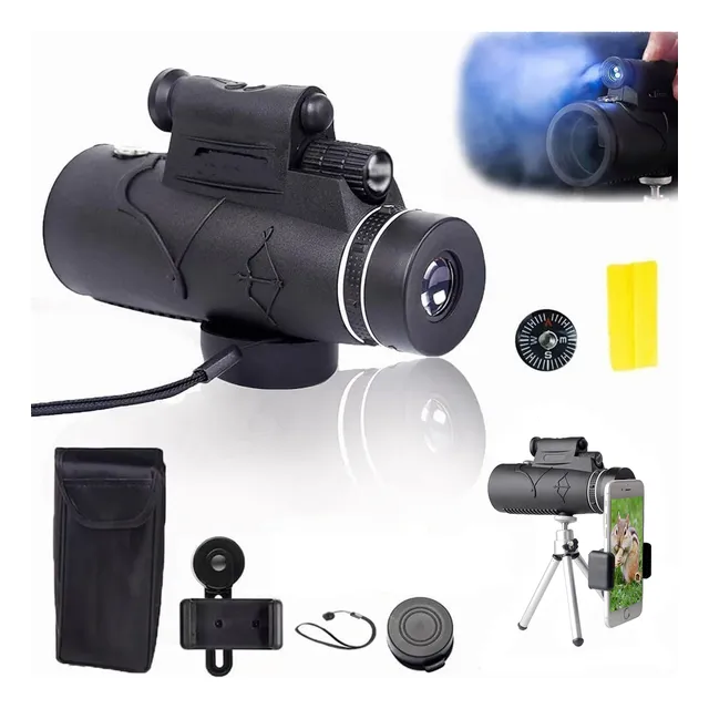 Telescopio Iluminado Con Láser De Largo Alcance Monocular