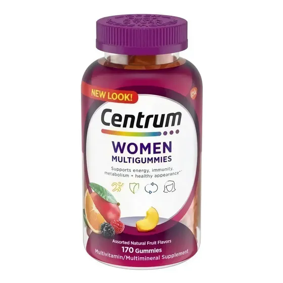 Multivitaminico Centrum Para Mujer Sabor Frutas 170 Gomitas Frutas | Cuotas sin interés