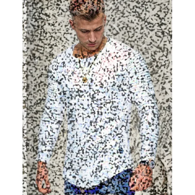 Gift 2022 Men's T-shirt Round Collar Long Sleeve