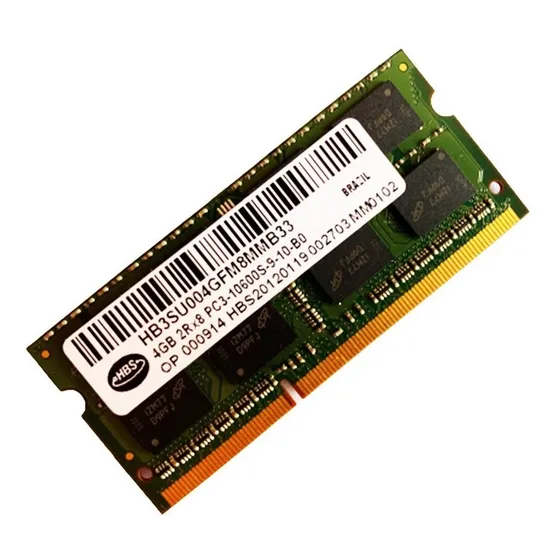 Memória P/ Notebook  Ddr 3  / Pc3-10600s  / 4gb     Hbs