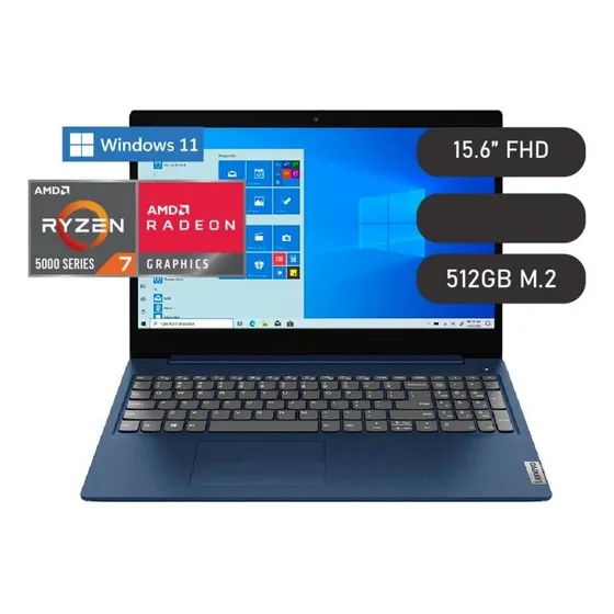 Laptop Lenovo Ideapad 5 15alc05 Ryzen 7 5700u 512gb Ssd 