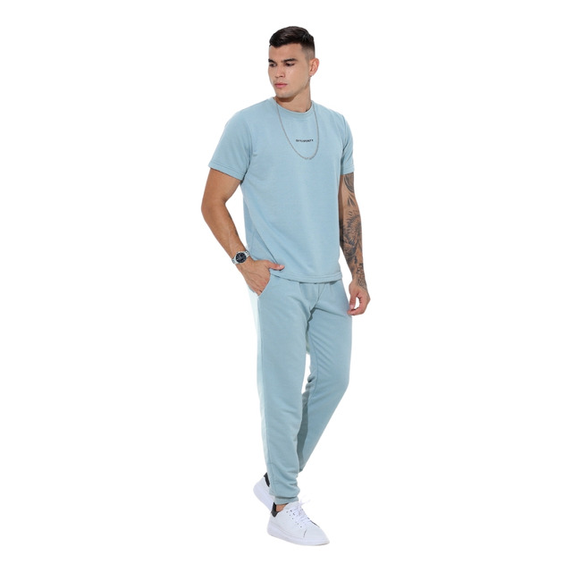 Conjunto Masculino Calça E Camiseta Confortável Conjunto Masculino Calça E Camiseta Confortável