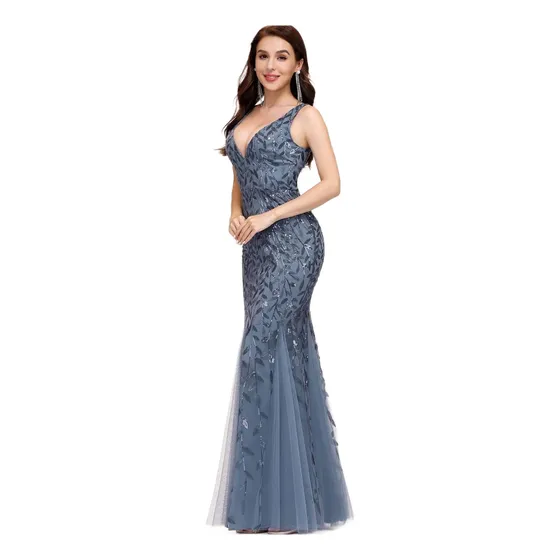 Ever-pretty Vestido De Fiesta De Malla Con Lentejuelas Bajo